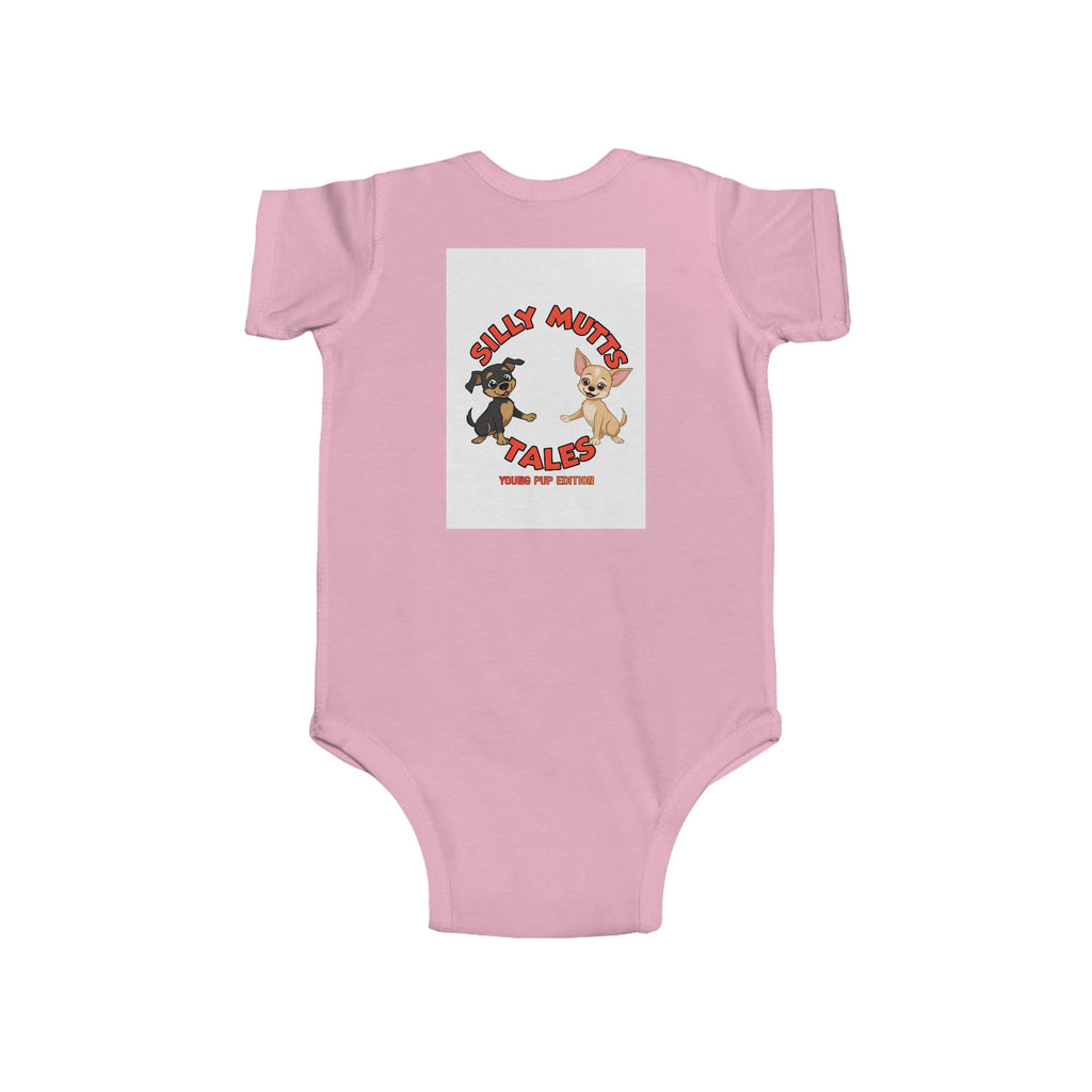 Infant Bodysuit — "Be A Pet's Hero" Silly Mutts Tales Zoey & Joey Book Characters