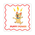 Puppy Power Sticker — Peeps Cute Energized Puppy Kiss-Cut Sticker