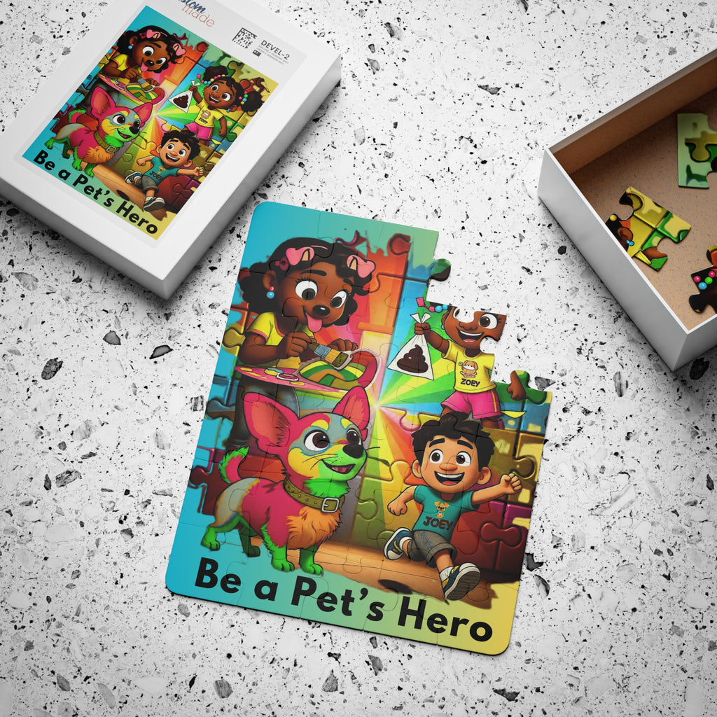 Kids' Puzzle — "Be A Pet's Hero" Silly Mutts Tales (30-Piece)