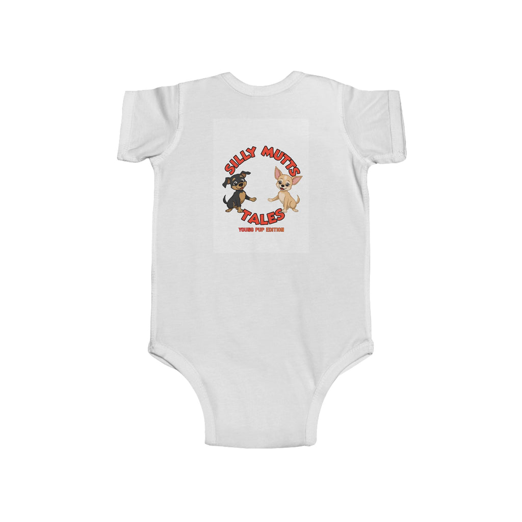 Infant Bodysuit — “Color Your World With Kindness” Rainbow Candy Puppy