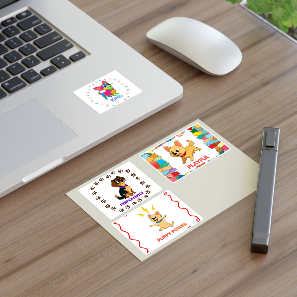 Silly Mutts Tales  Sticker Sheet — Cute Characters Sticker Pack ( Candy and Peeps)