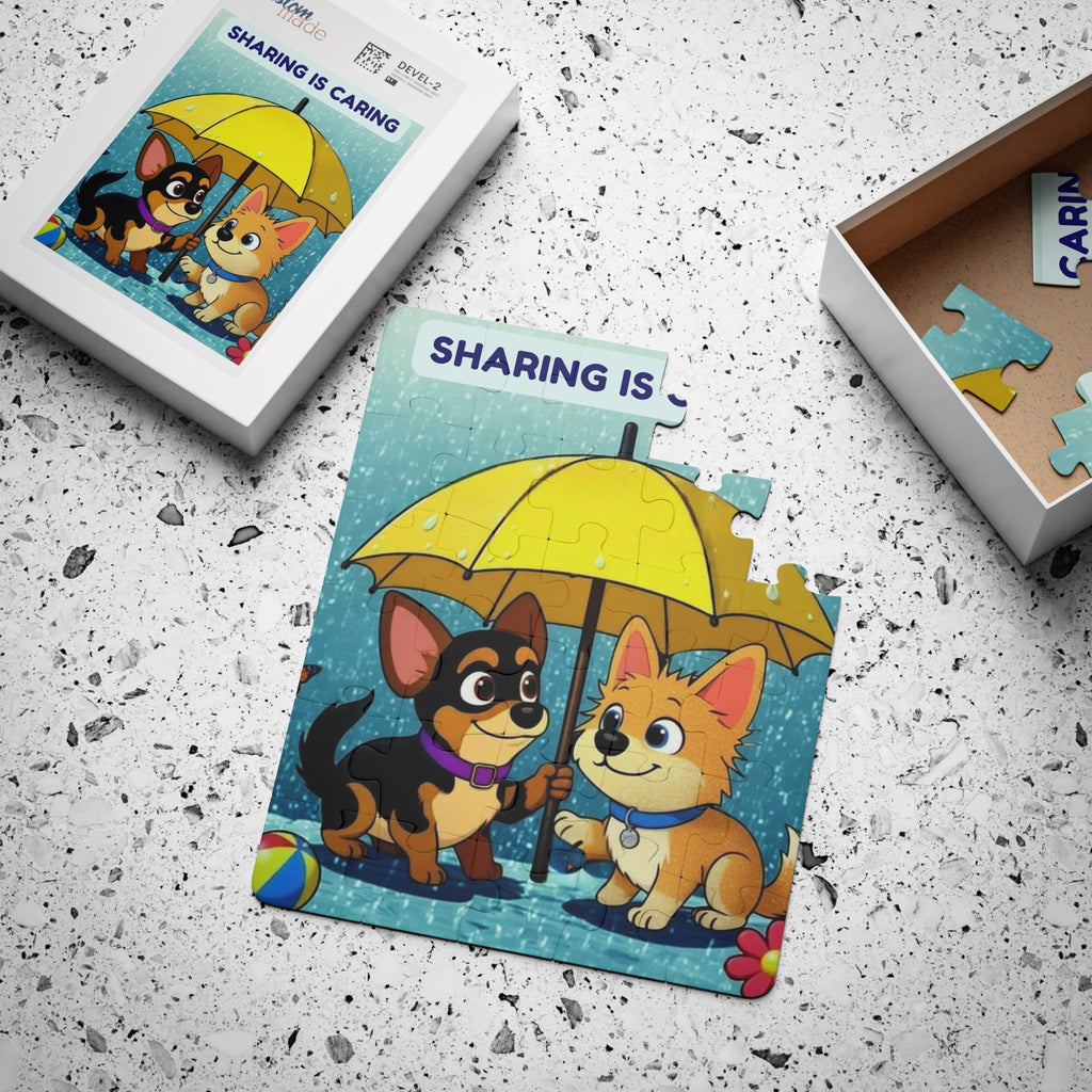 Kids' Puzzle — "Sharing Is Caring" Peeps & Candy Rainy Day Puzzle (30-Piece)