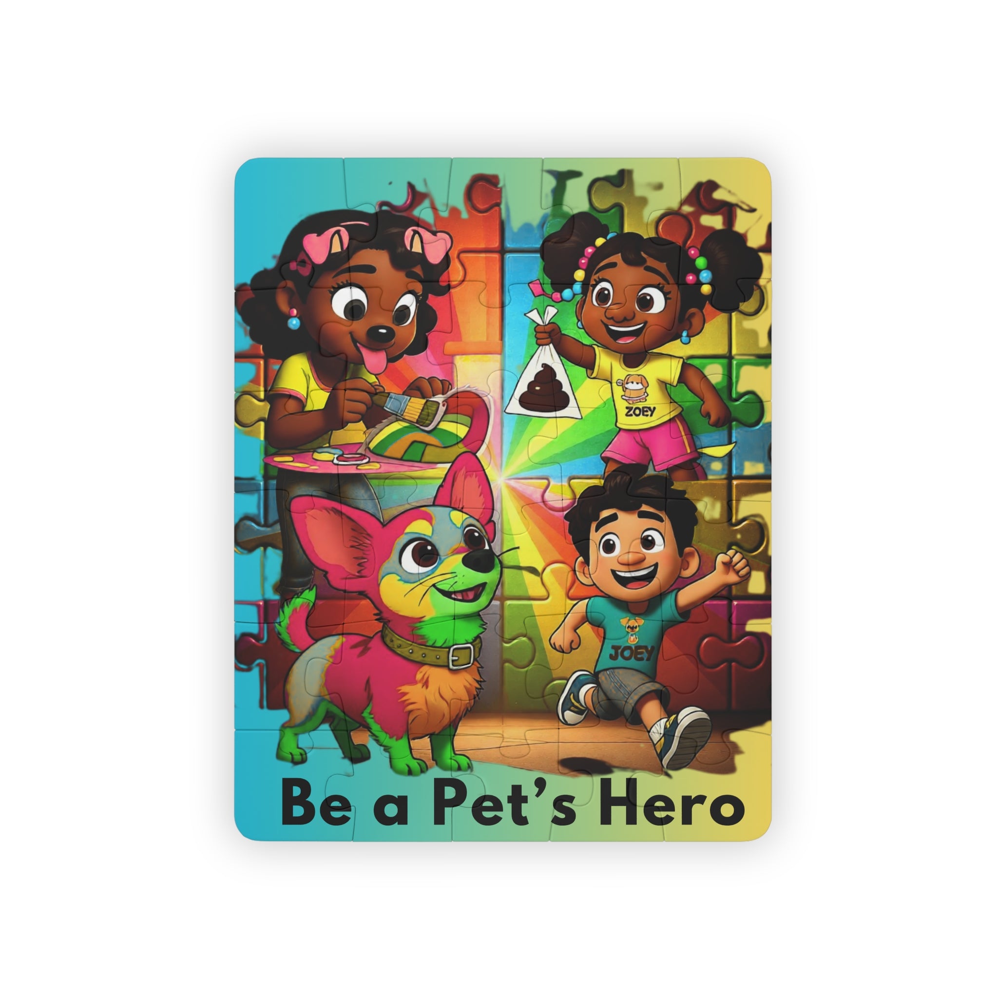 Kids' Puzzle — "Be A Pet's Hero" Silly Mutts Tales (30-Piece)