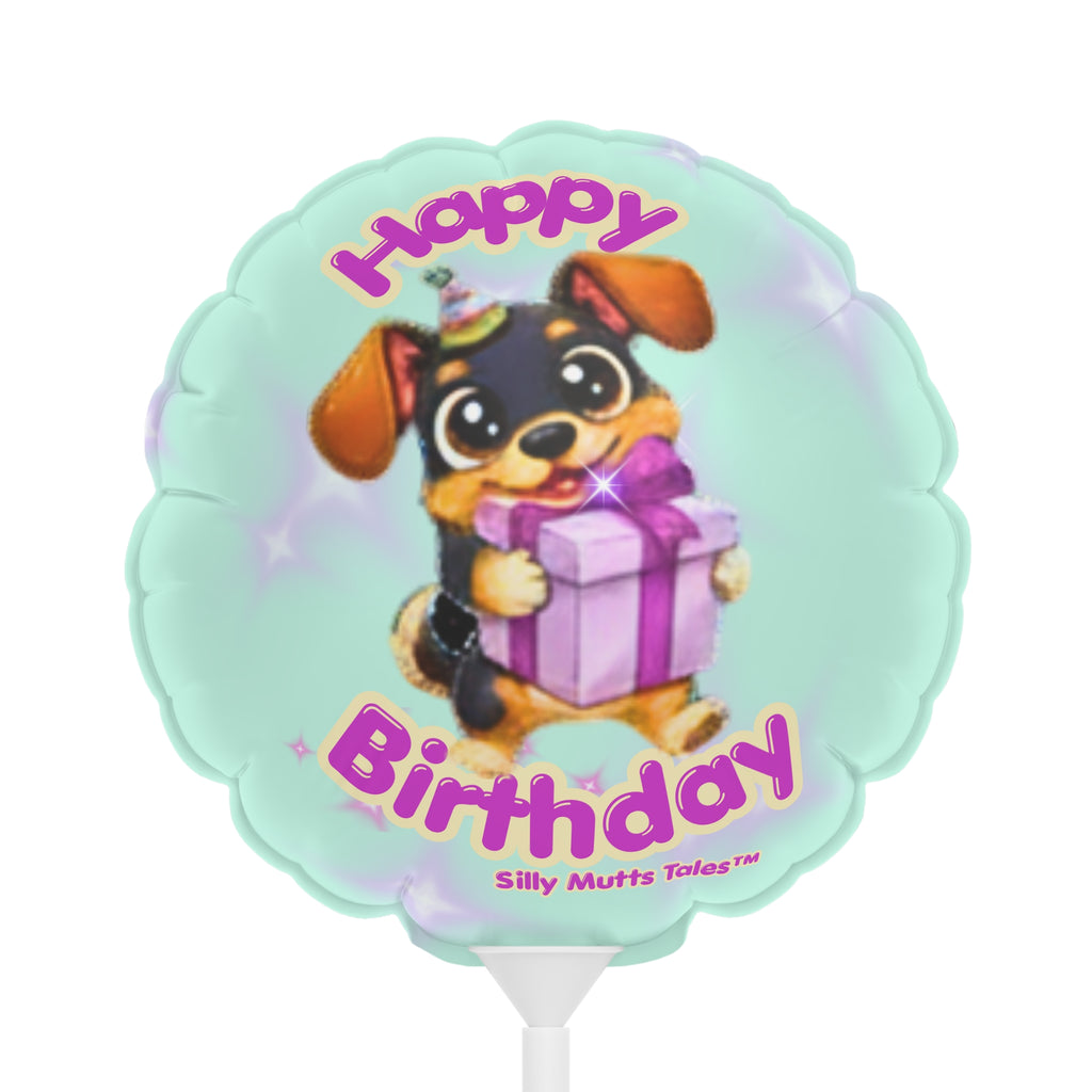 Happy Birthday Candy Balloon | Silly Mutts Tales™ Party Decoration