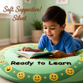Ready to Learn Round Floor Pillow- Calm Corner Cushion Featuring Candy & Peeps