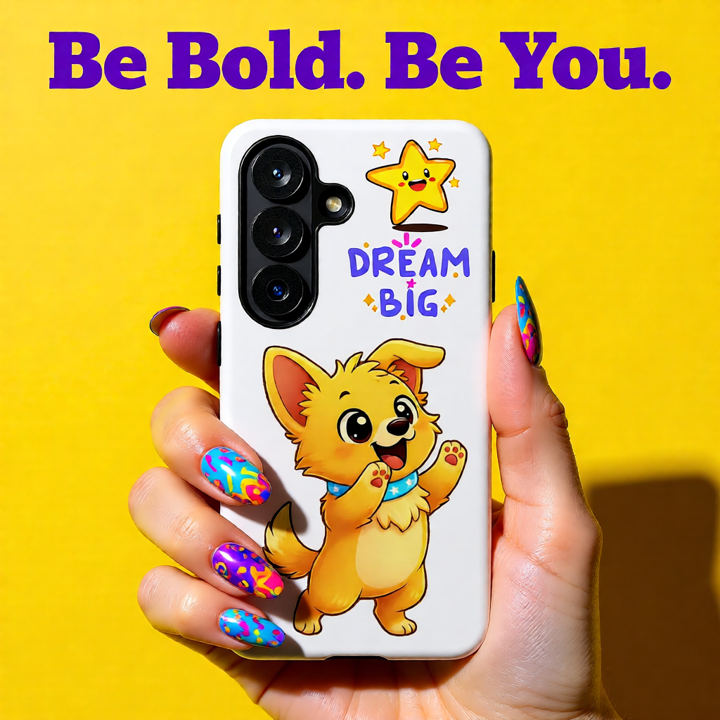 Dream Big Phone Case| Cute Dog Phone Case | Peeps the Puppy