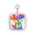 Silly Mutts Tales™ Rainbow Candy Plush Keychain
