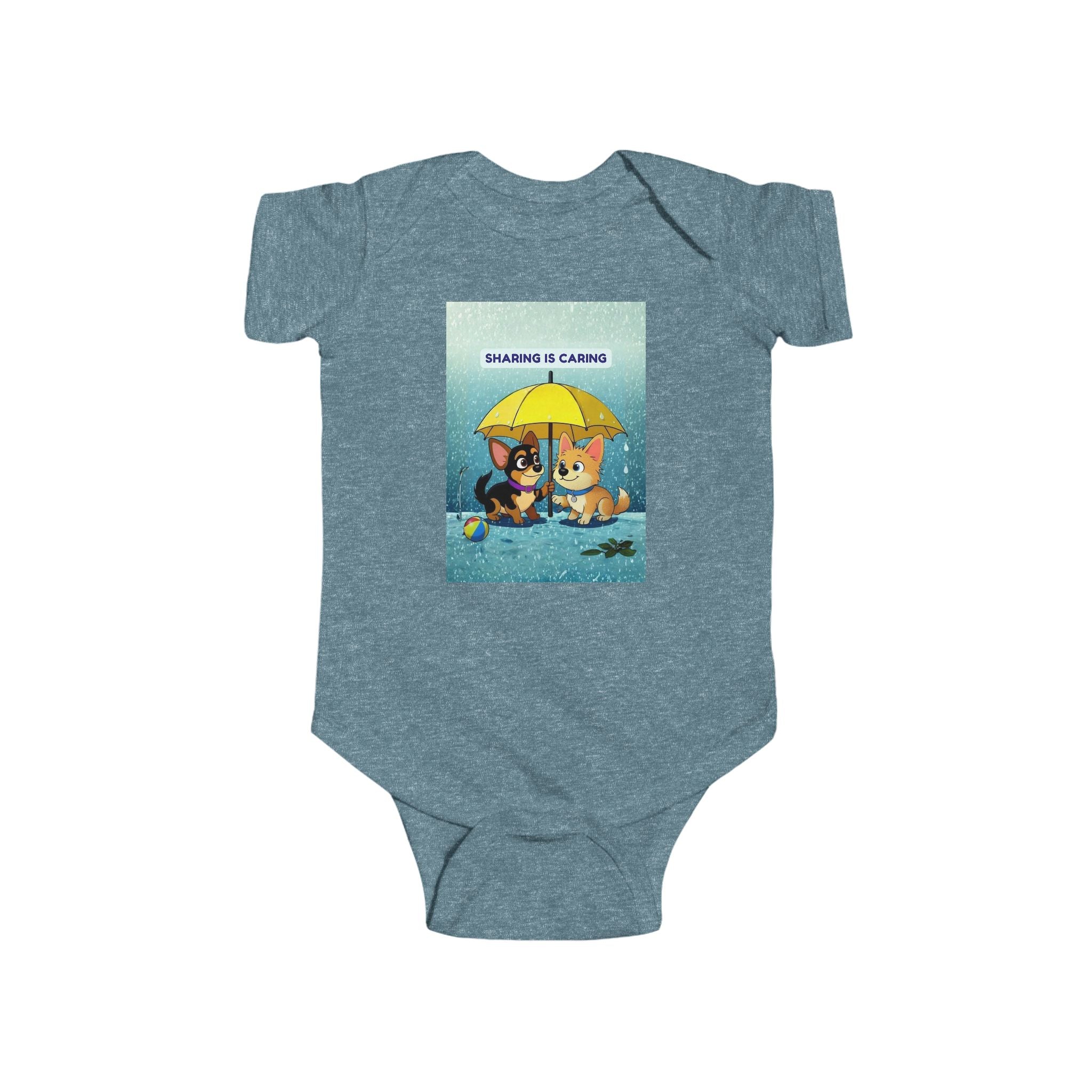 Infant Bodysuit — "Sharing Is Caring" Peeps & Candy Rainy-Day