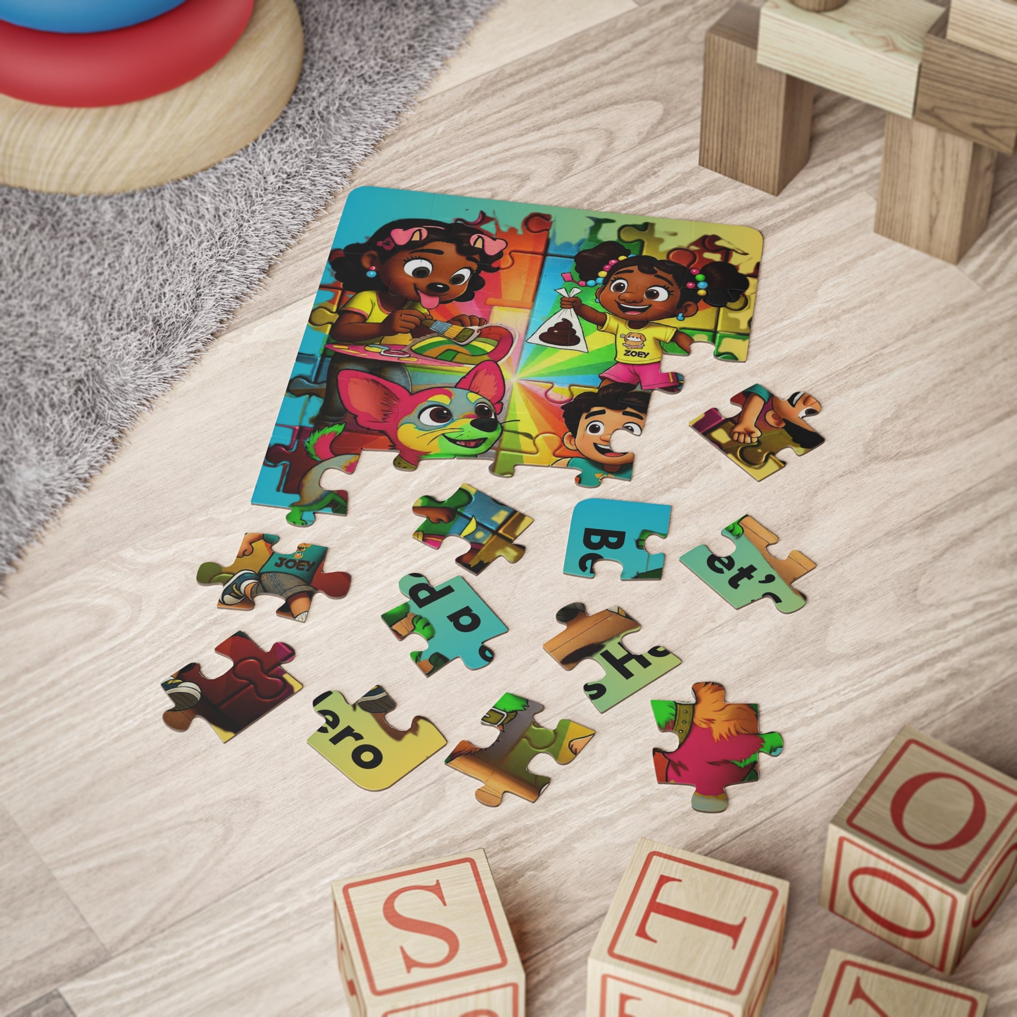 Kids' Puzzle — "Be A Pet's Hero" Silly Mutts Tales (30-Piece)