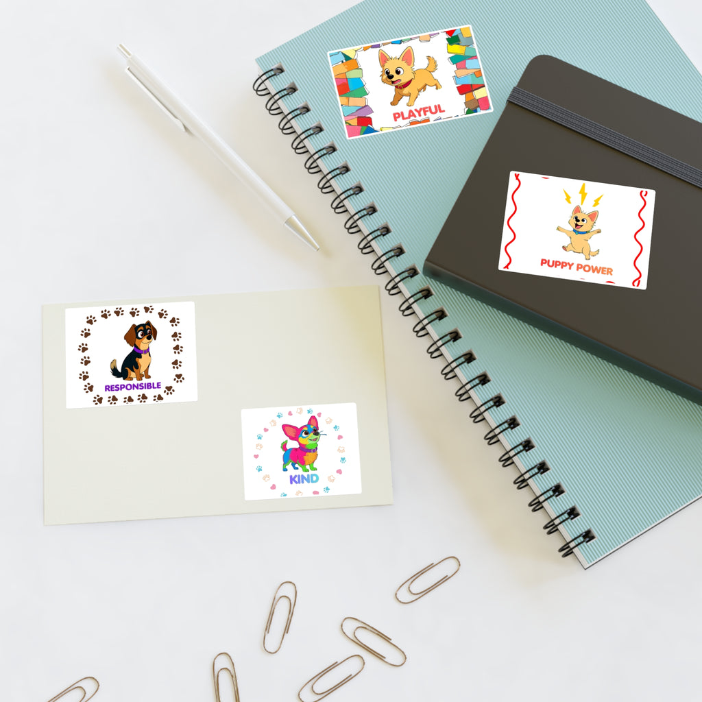 Silly Mutts Tales  Sticker Sheet — Cute Characters Sticker Pack ( Candy and Peeps)