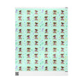 Silly Mutts Tales™ Candy Happy Birthday Gift Wrapping Paper – Mint Pastel