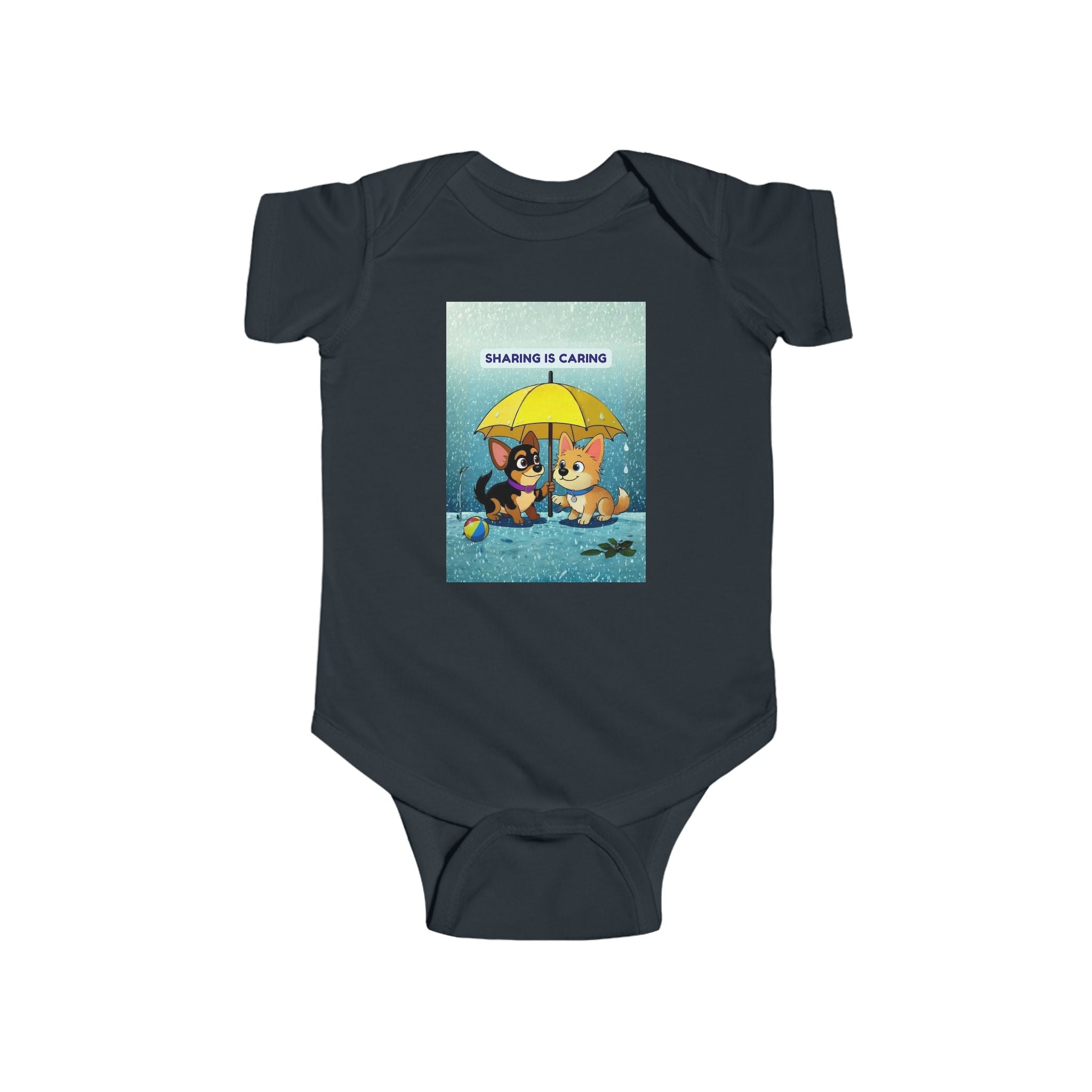 Infant Bodysuit — "Sharing Is Caring" Peeps & Candy Rainy-Day